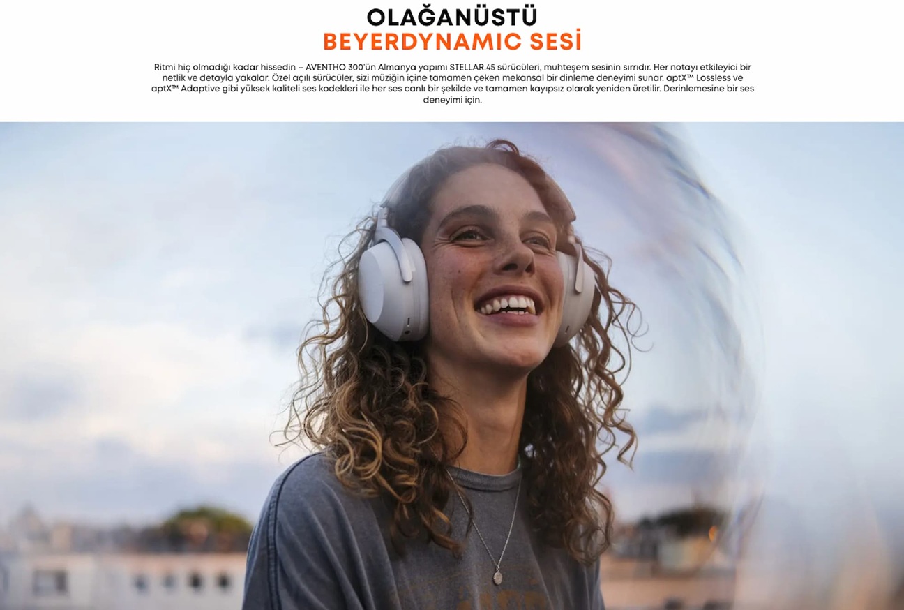 beyerdynamic Aventho 300 Nordic Grey Dolby Atmos özellikli